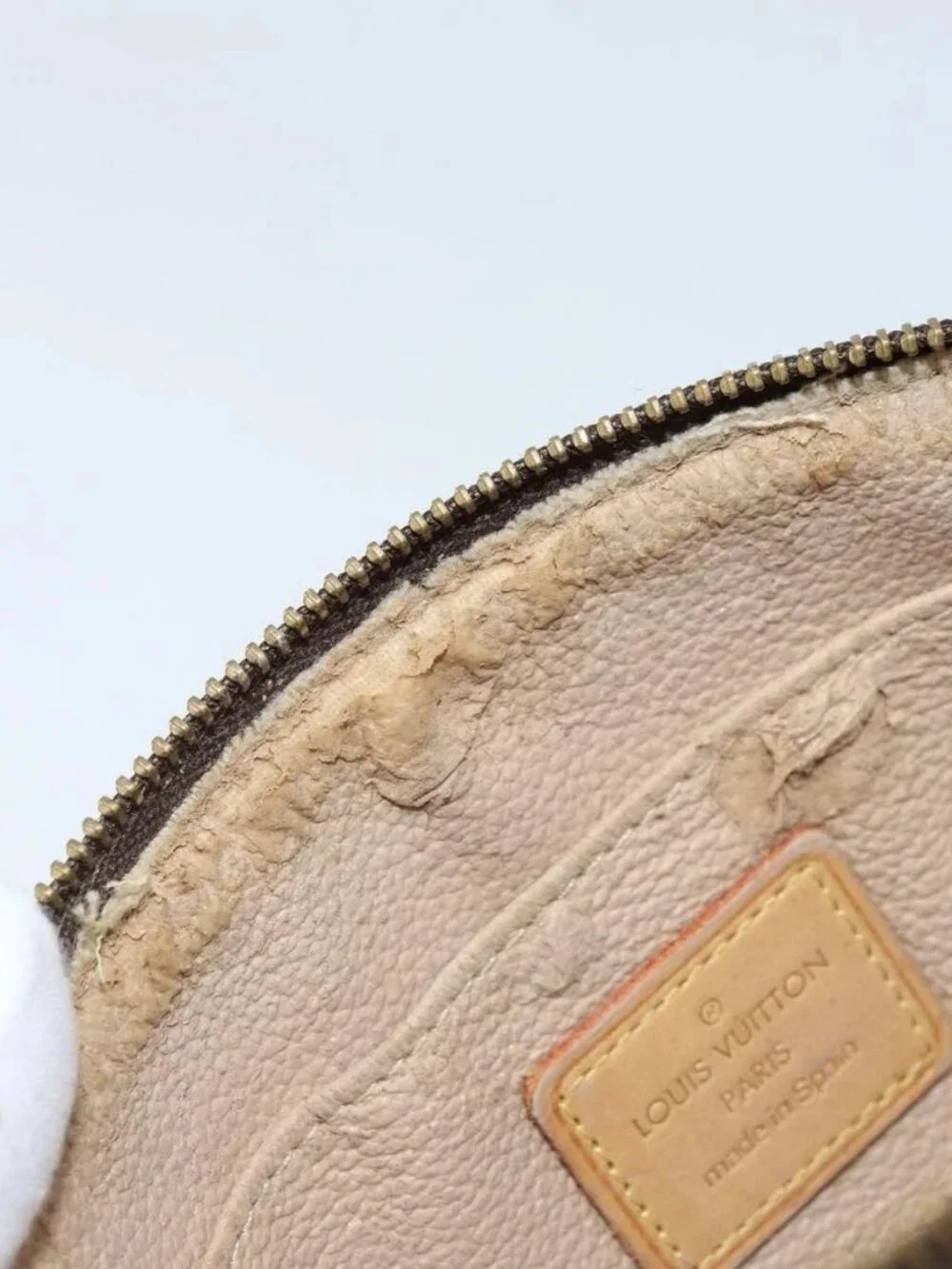 LOUIS VUITTON Monogram Pochette Cosmetic PM Pouch M43998 LV Auth hk3576